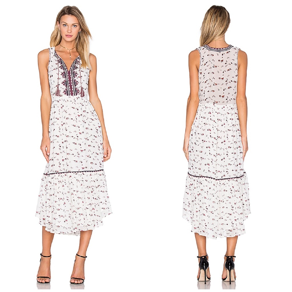 Ulla Johnson Leena Silk Georgette Gardenia Dress